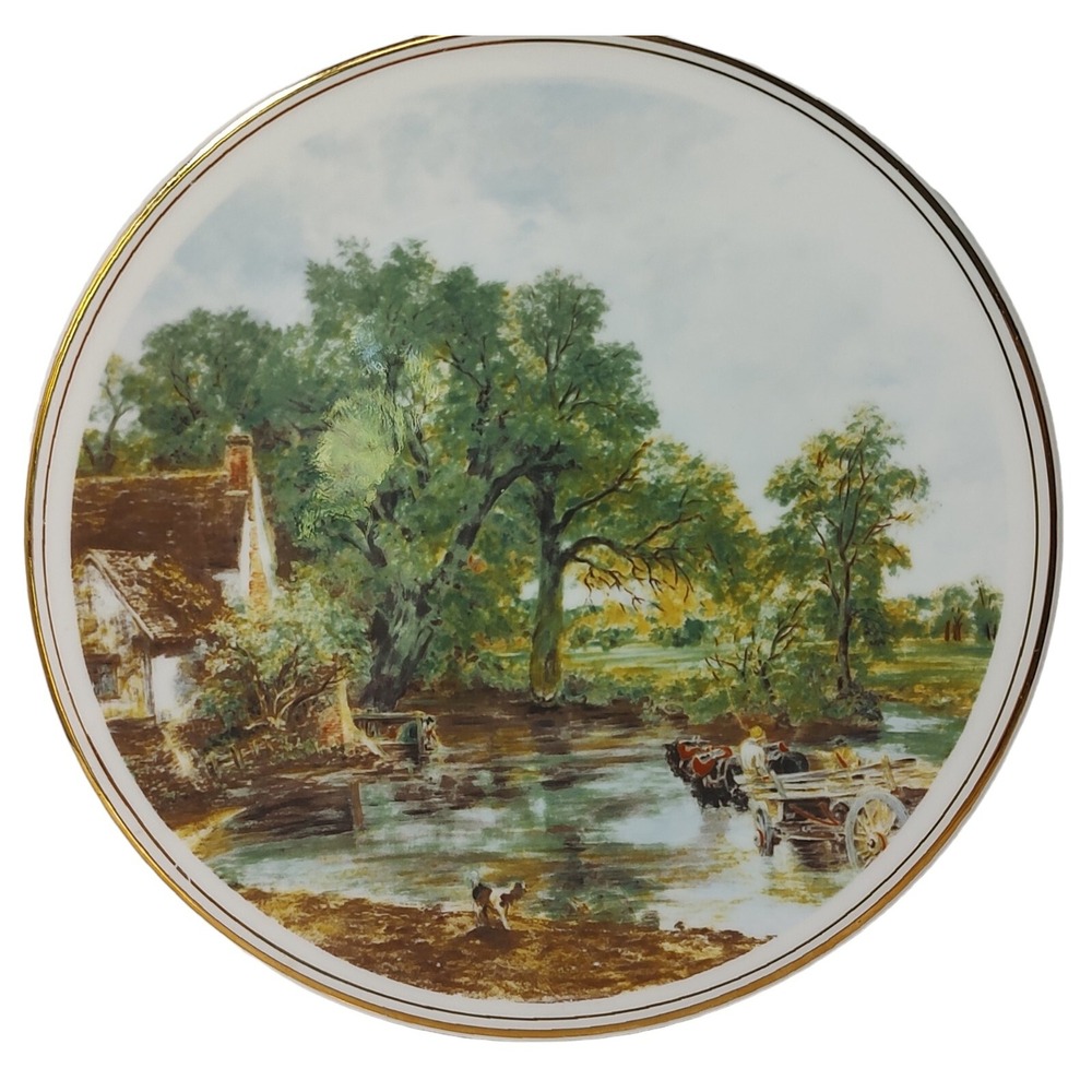 Crown Staffordshire‎ John Constable Plate The Hey Wain Decorative Bone China